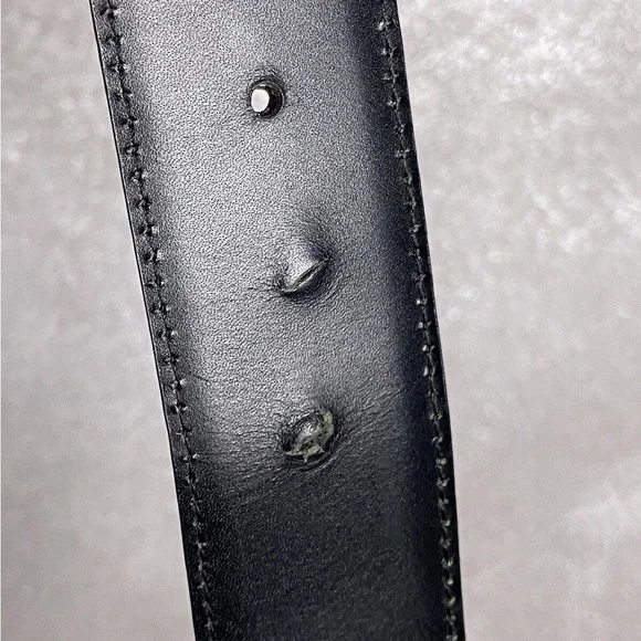 Gucci GG Logo Belt Women 100cm Black Gold Buckle Vintage 00s Gucci GG Logo Belt Women 100cm Black Gold Buckle Vintage 00s main image 2